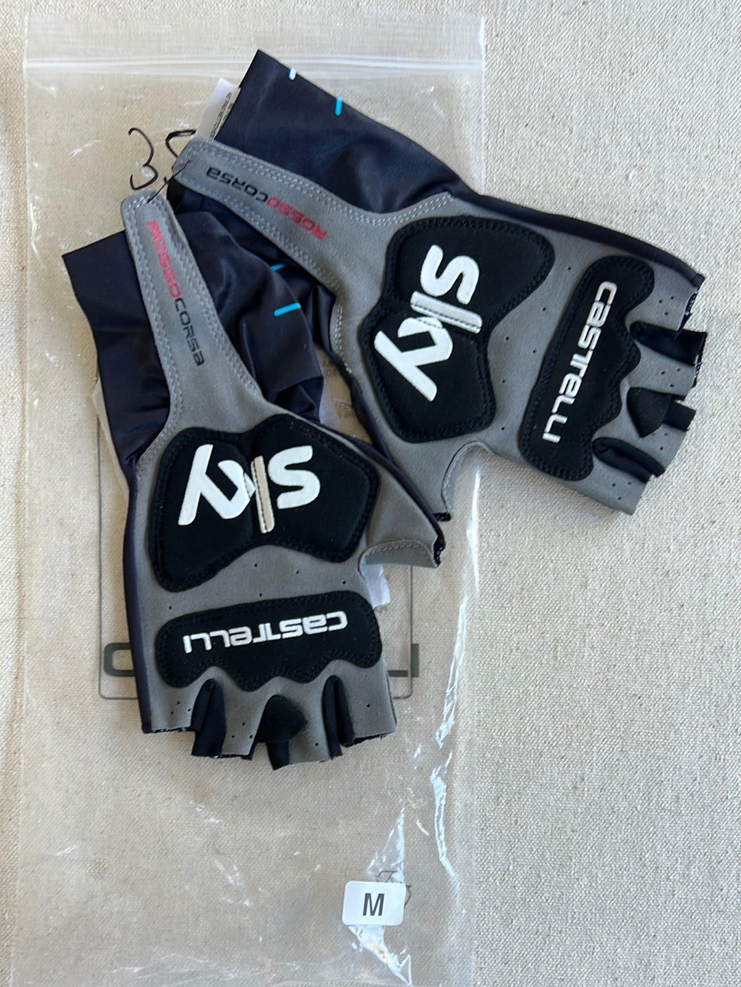 Aero Cycling Gloves Padded | Castelli | Team Sky | Pro Cycling Kit