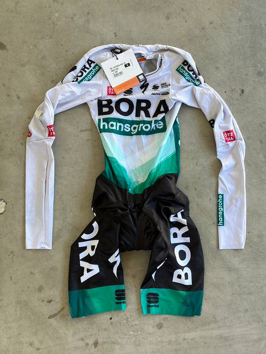 Aero TT Race Suit Long Sleeve With Number Pocket | Sportful | Bora Hansgrohe | Pro-Issued Cycling Kit