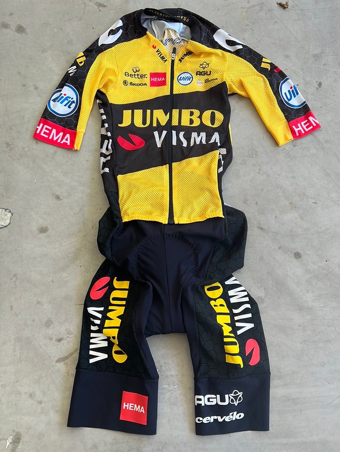 Jumbo Visma Signed Roadsuit / Aero suit | Agu | Jumbo Visma | Pro Cycl ...
