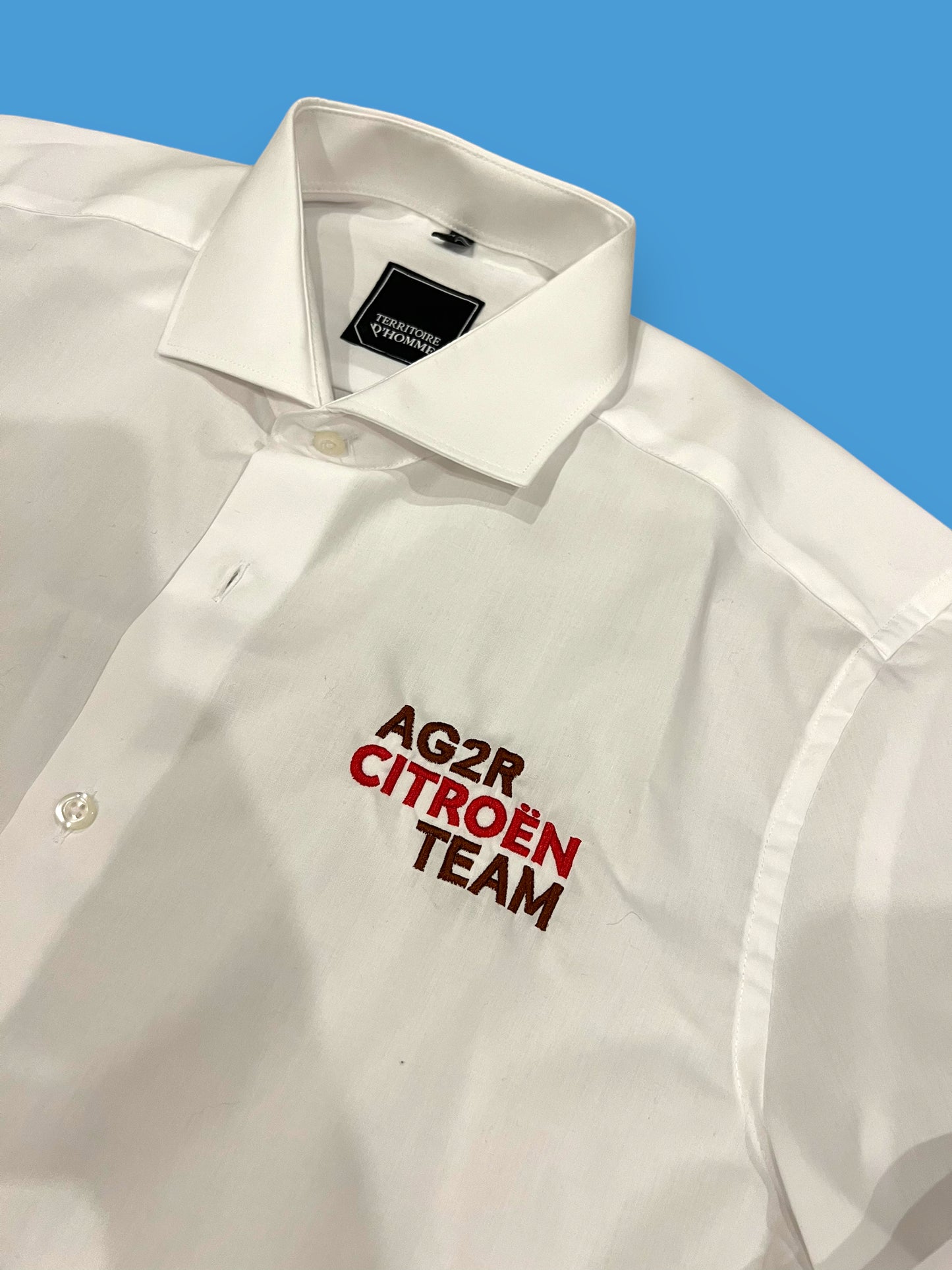 Casual Dress Shirt | Territoire d'Homme |  AG2R Citroen | Pro Cycling Kit