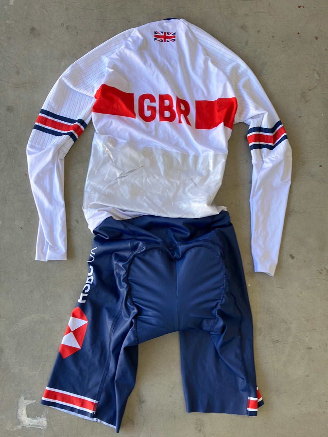 Long Sleeve Aero TT Suit Time Trial  Skinsuit | Kalas | Team GB Great Britain - British Cycling GBR | Pro Cycling Kit