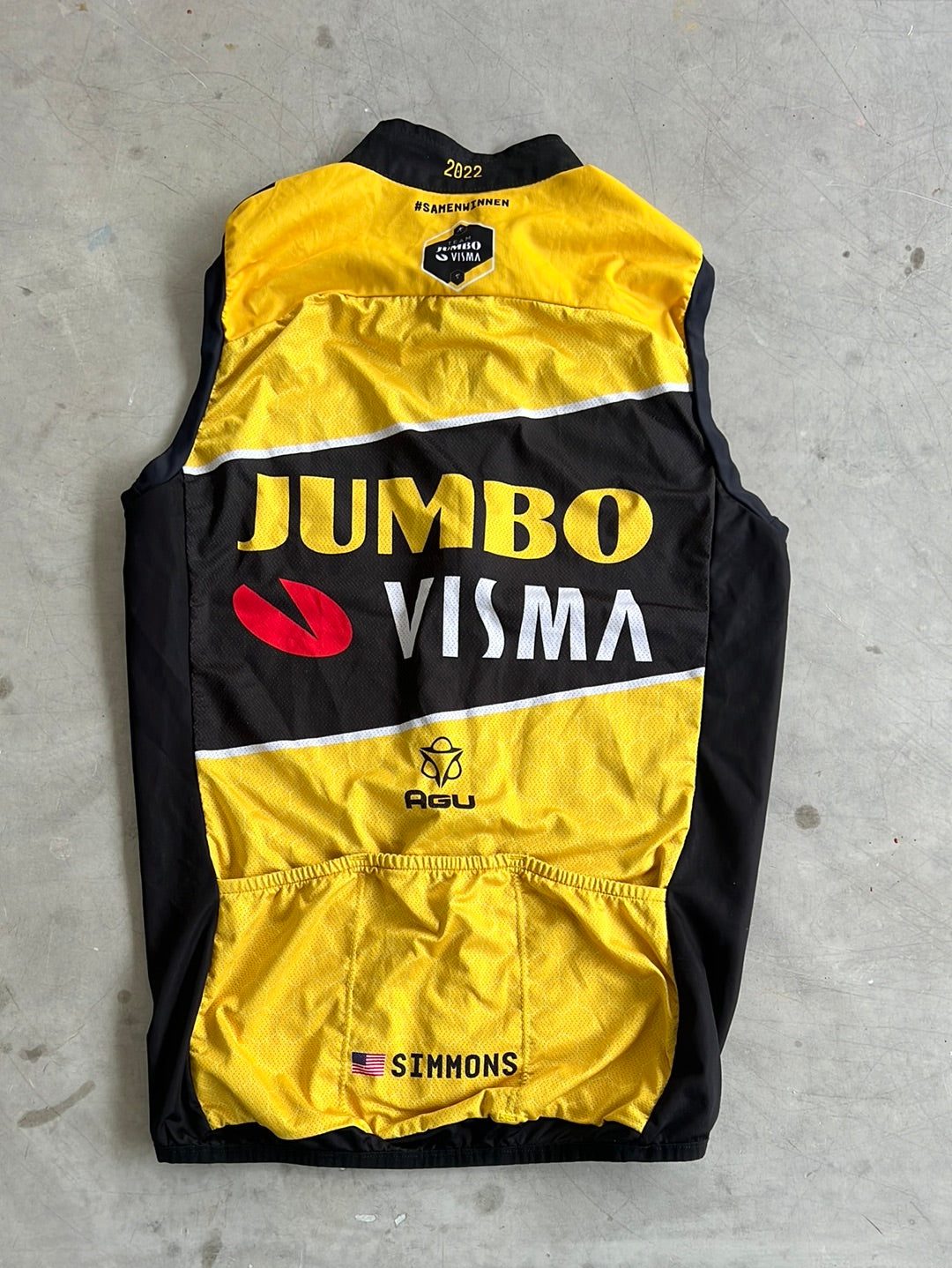 Wind Vest / Gilet | Agu | Jumbo Visma | Pro-Issued Cycling Kit