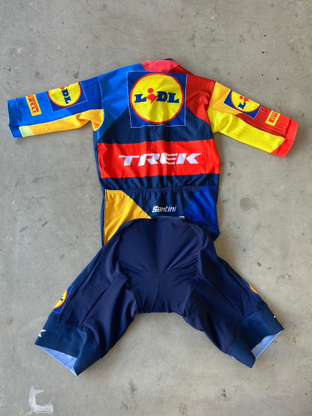 Lightweight Race Suit / Summer Road Suit Short Sleeve | Santini | Lidl Trek | Pro Cycling Kit