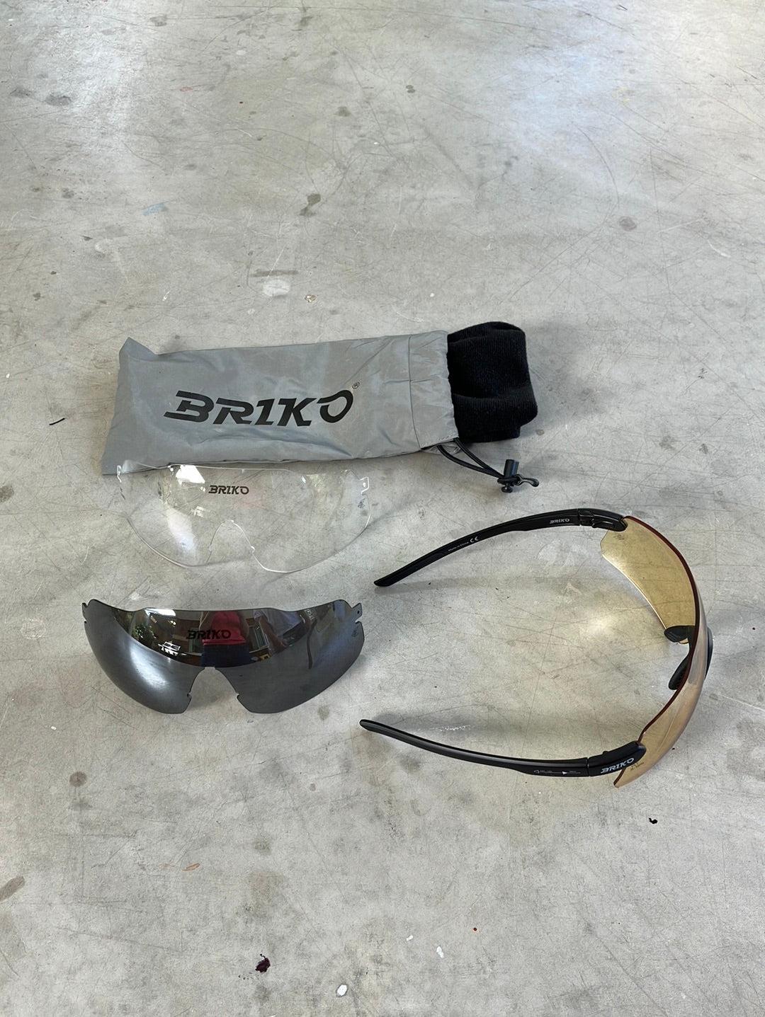 Bardiani | Briko - Starlight 2.0 Sunglasses with Spare Lenses | Black | Pro-Issued Team Kit