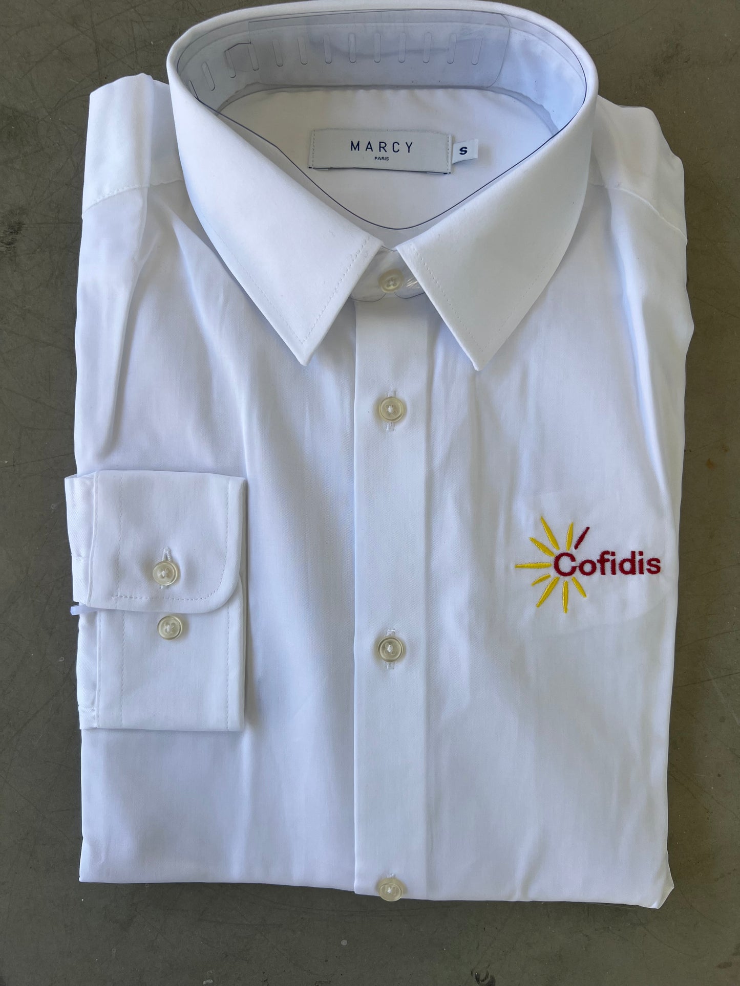 Cofidis | Long Sleeve Formal Shirt | White | S | Rider-Issued Casual Team Kit