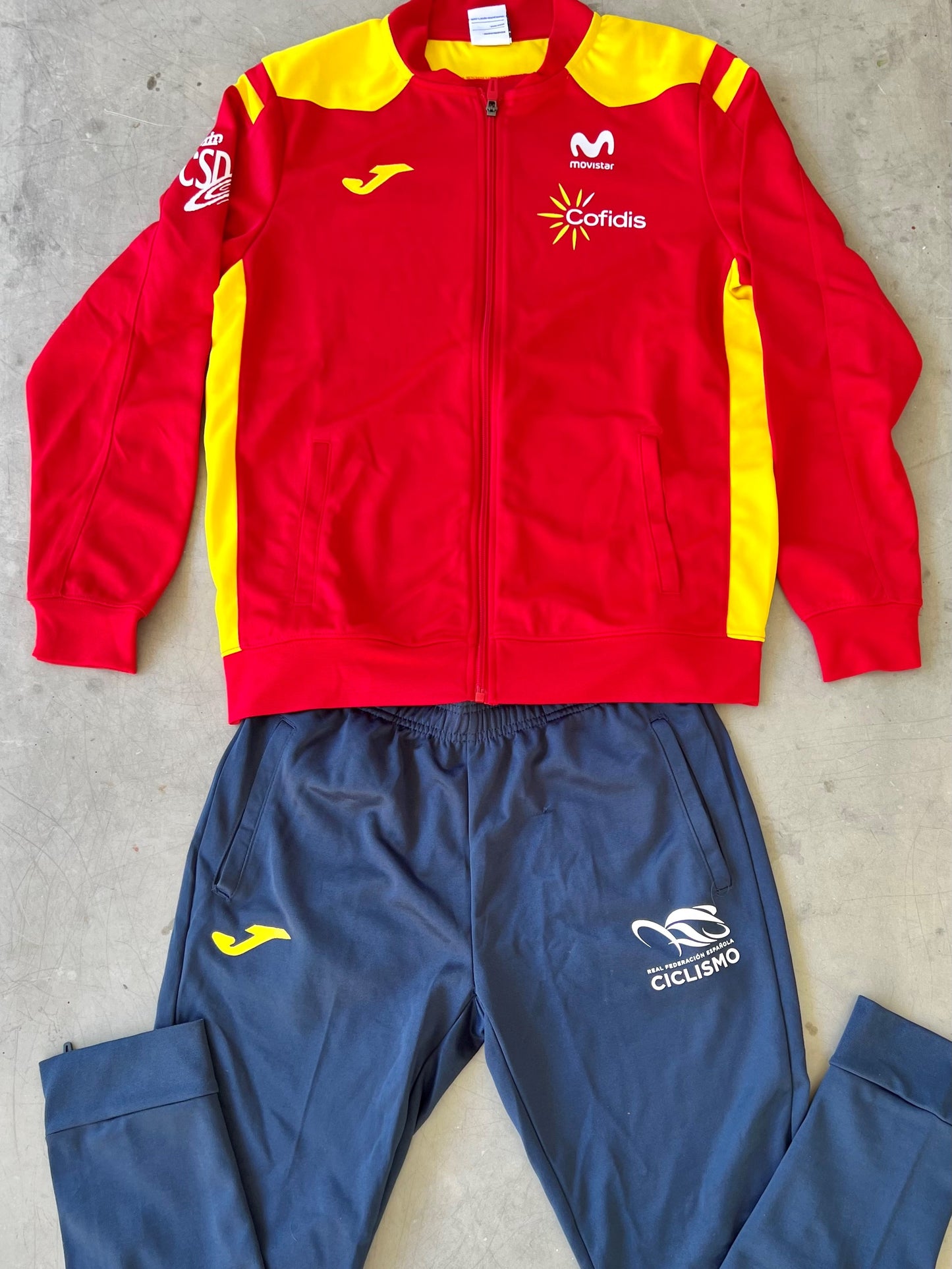 Spain National Team | Bundle - Track Suit & Track Pants | S | Rider-Issued Casual Team Kit