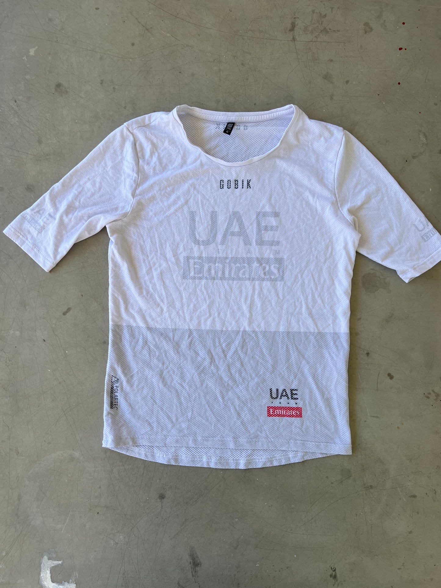 UAE Emirates | Gobik Sleeveless Base Layer | White | Rider-Issued Pro Team Kit