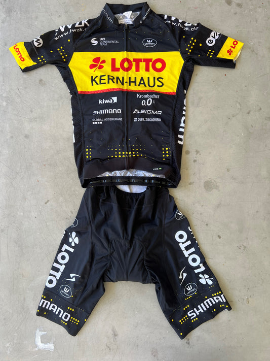 Lotto Kernhaus | Vermarc Bundle - Jersey and Bibs | Size S/M | Rider-Issued Pro Team Kit