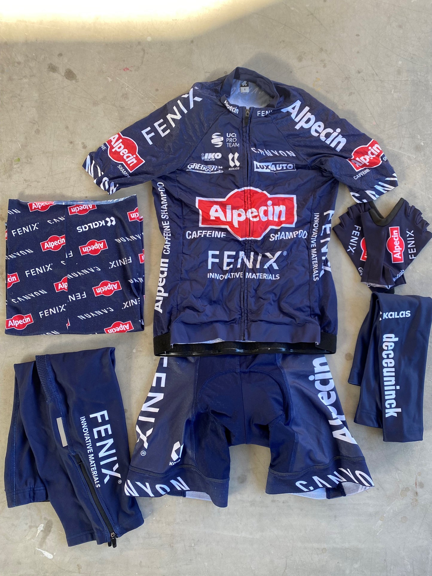 Alpecin Fenix Women | Kalas Kit Bundle - Short Sleeve Light Jersey, Bibs, etc | S/M | Rider-Issued Pro Team Kit