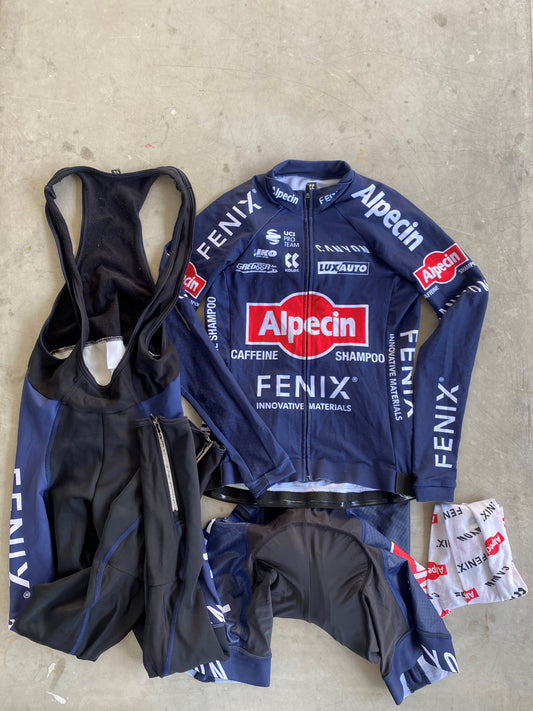 Alpecin Fenix Women | Kalas Winter Bundle - Thermal Jersey, Bibs, tights | S/M | Rider-Issued Pro Team Kit