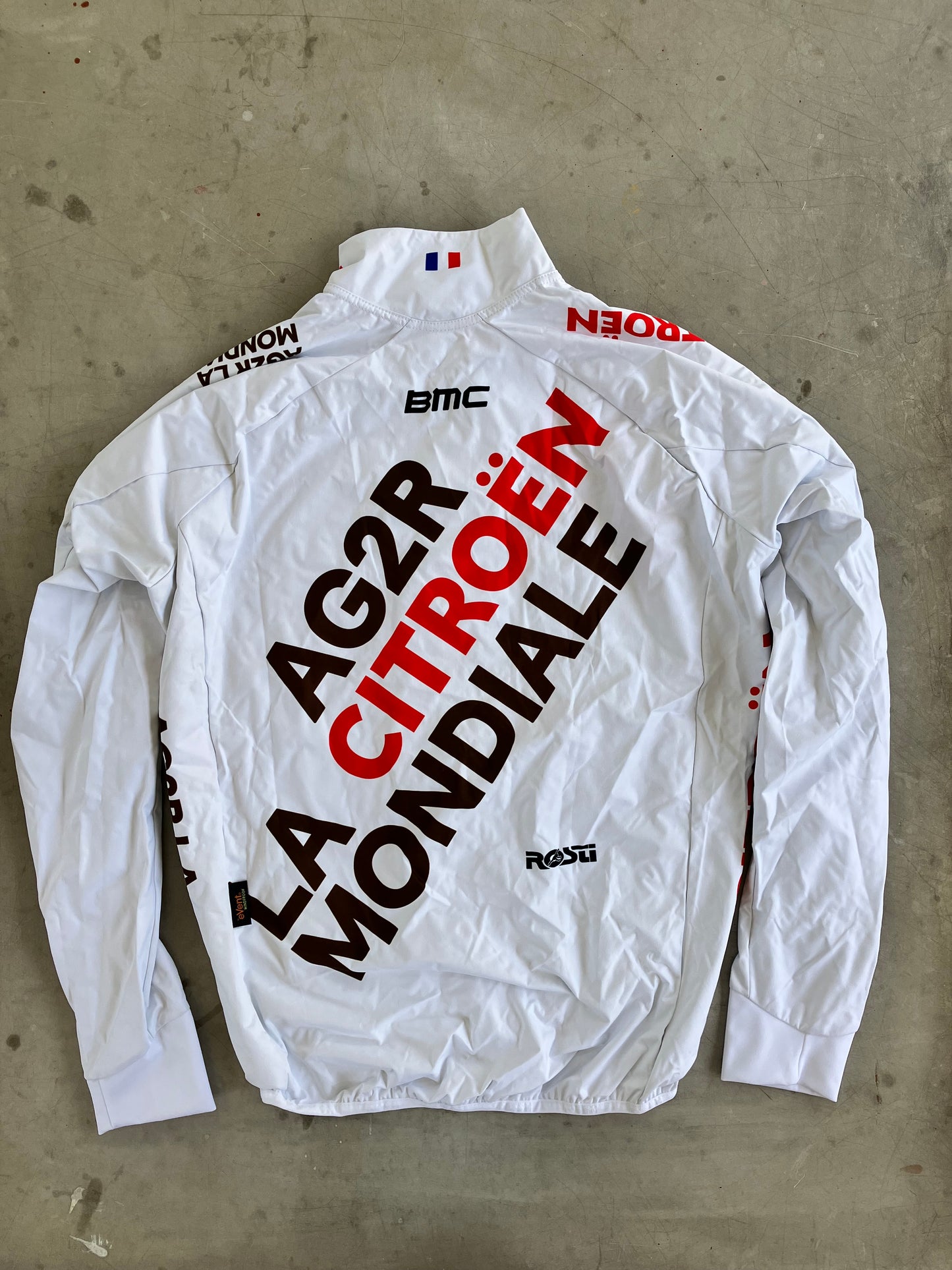 AG2R Citroen | Rosti Rain Jacket | White | Rider-Issued Pro Team Kit