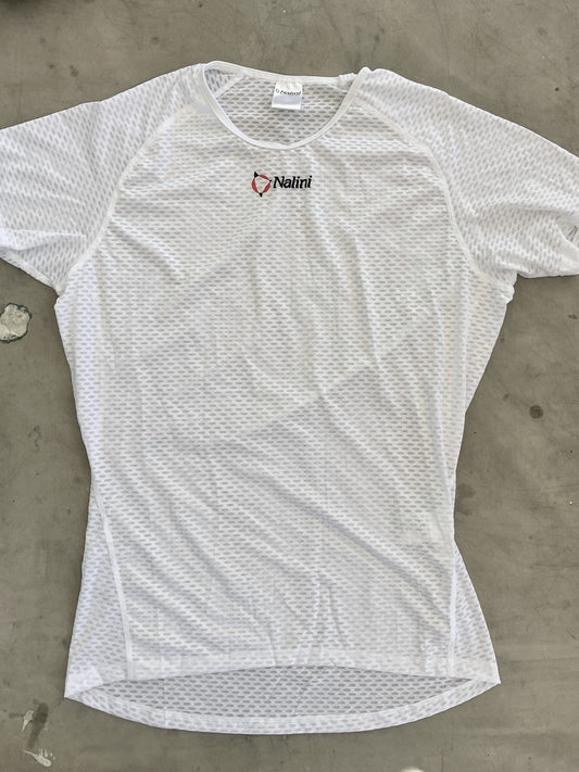 DSM | Nalini Short Sleeve Base Layer | White | M | Rider-Issued Pro Team Kit