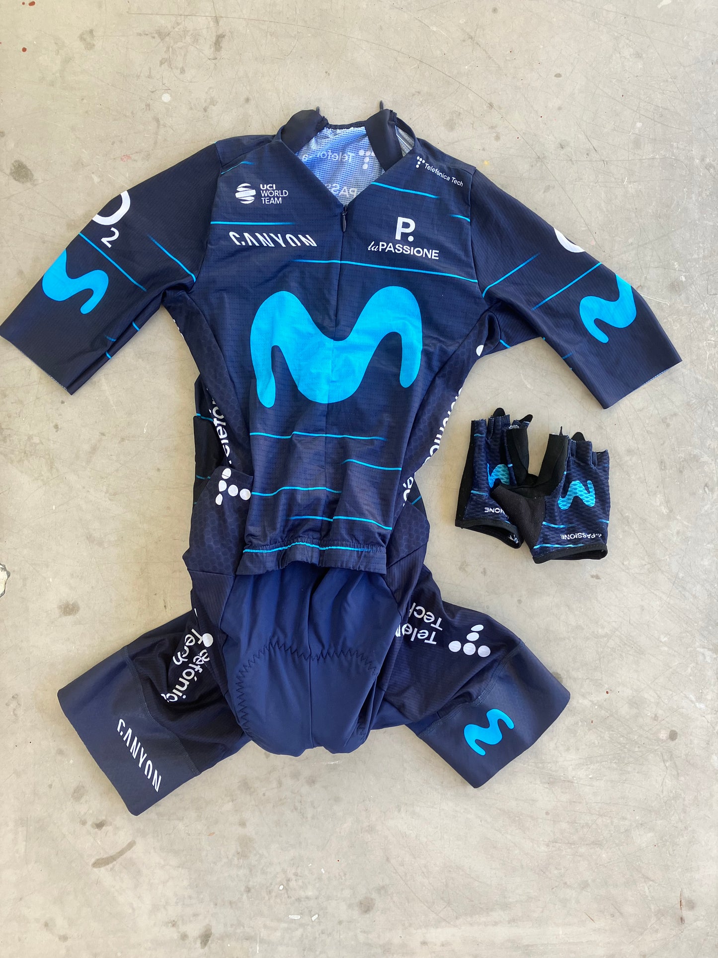 Movistar | La Passione Race Suit | XS | Rider-Issued Pro Team Kit