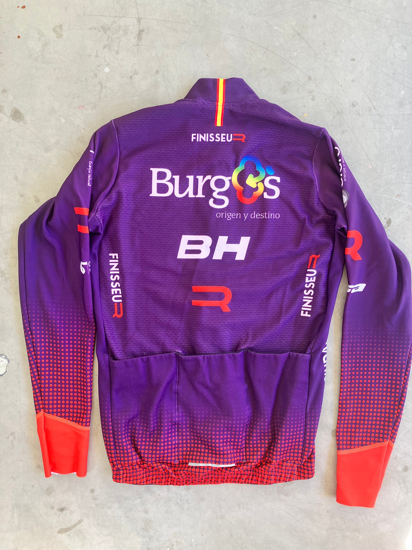 Burgos | Finisseur Thermal Long Sleeve Jersey / Jacket | Purple | S | Rider-Issued Pro Team Kit