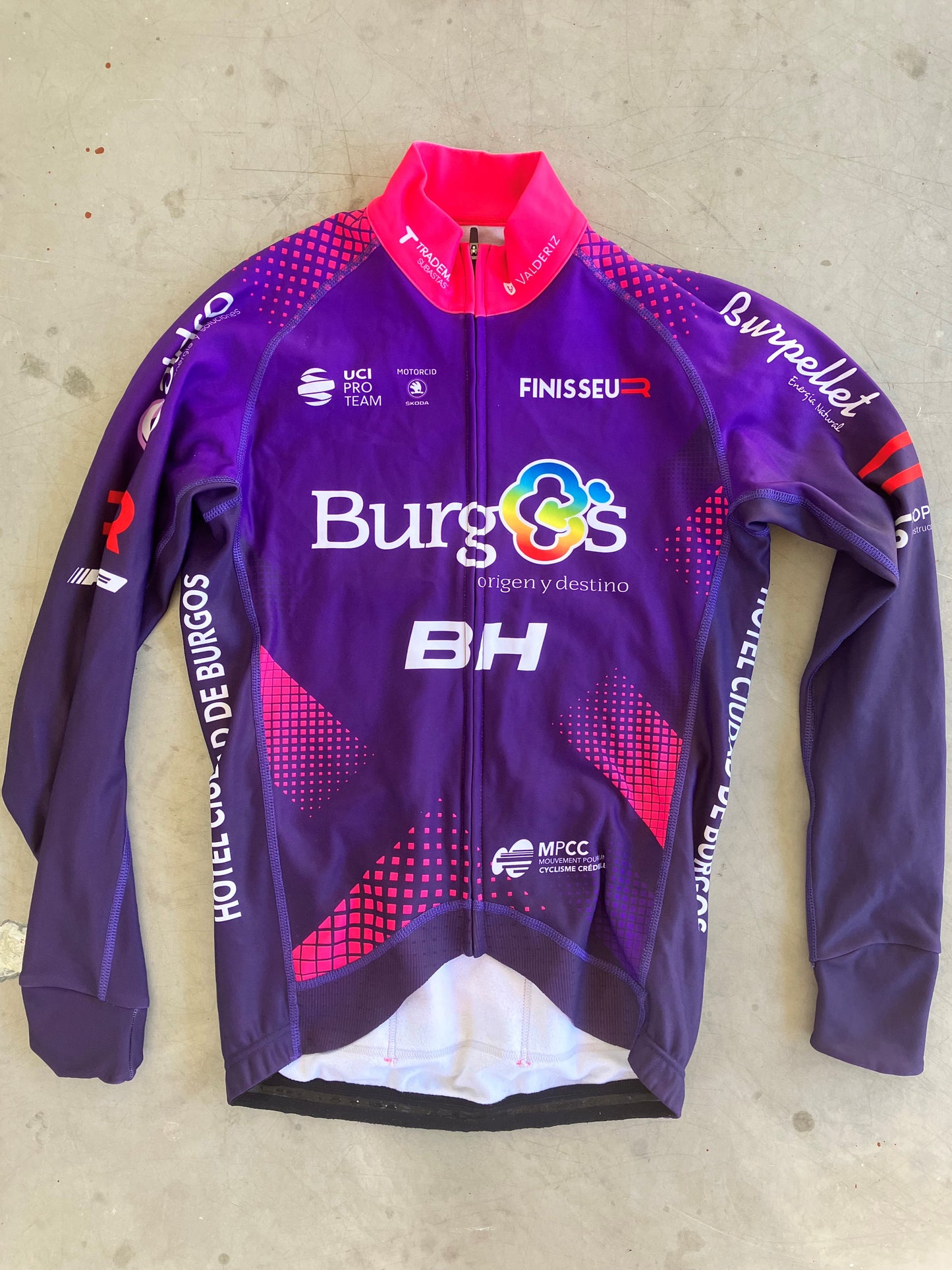 Burgos | Finisseur Thermal Long Sleeve Jersey / Jacket | Purple | S | Rider-Issued Pro Team Kit