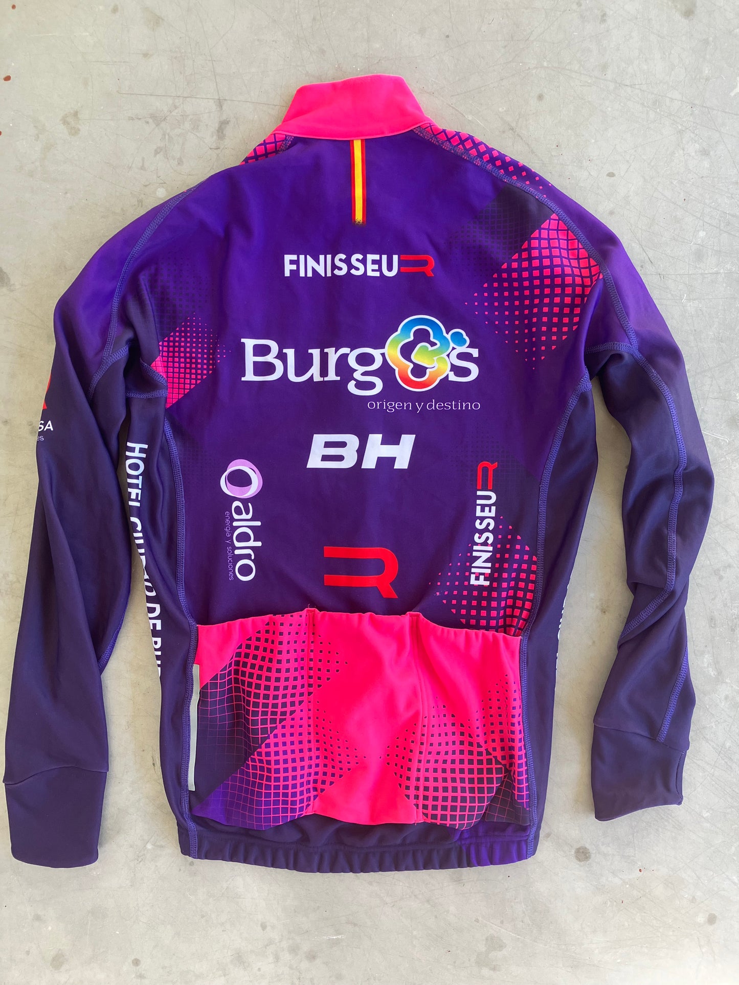 Burgos | Finisseur Thermal Long Sleeve Jersey / Jacket | Purple | S | Rider-Issued Pro Team Kit