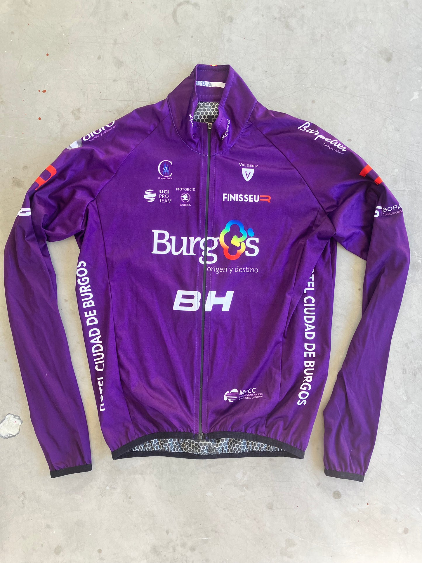 Burgos | Finisseur Rain Jacket | Purple | S | Rider-Issued Pro Team Kit