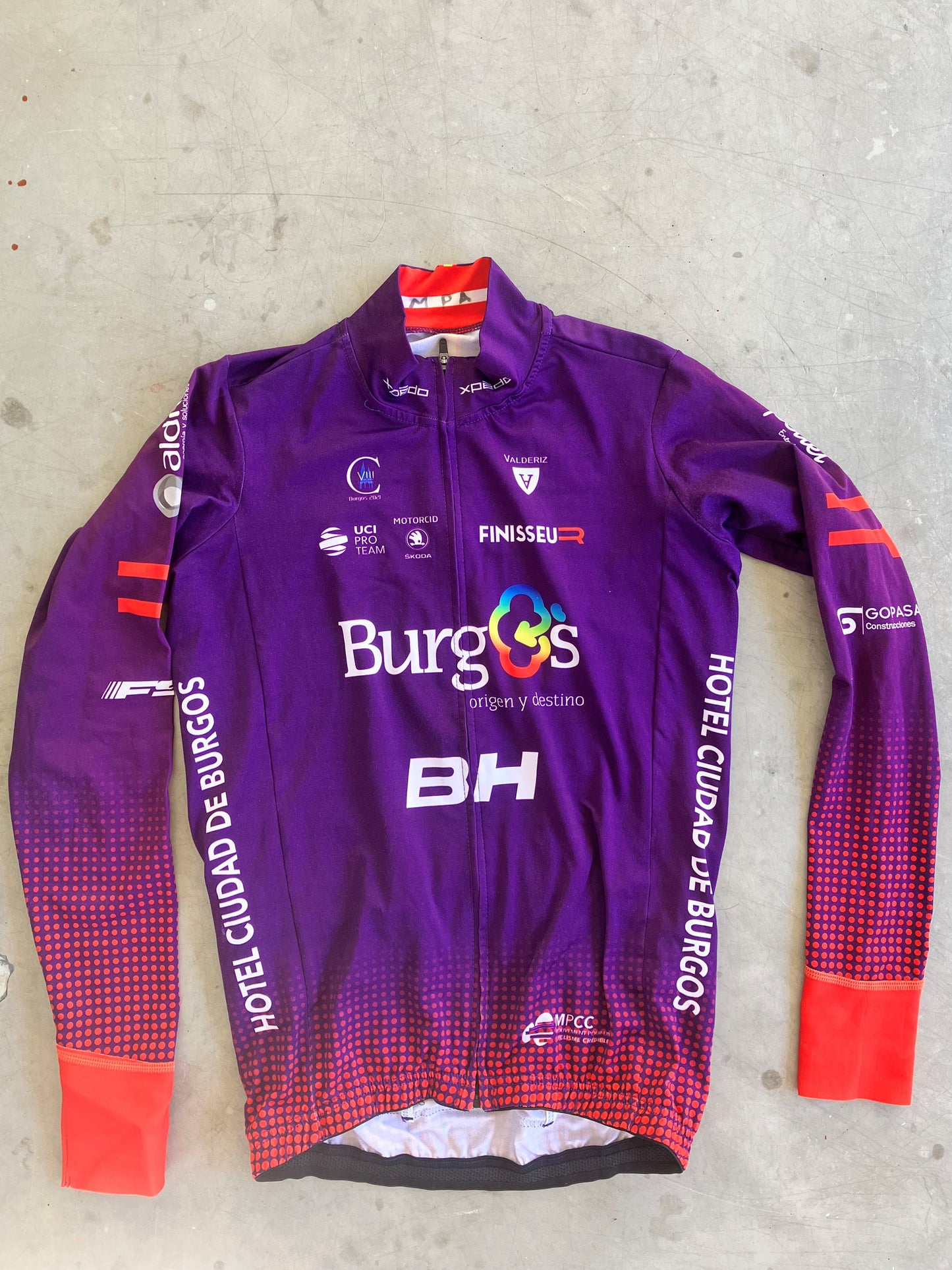 Burgos | Finisseur Long Sleeve Jersey | Purple | S | Rider-Issued Pro Team Kit