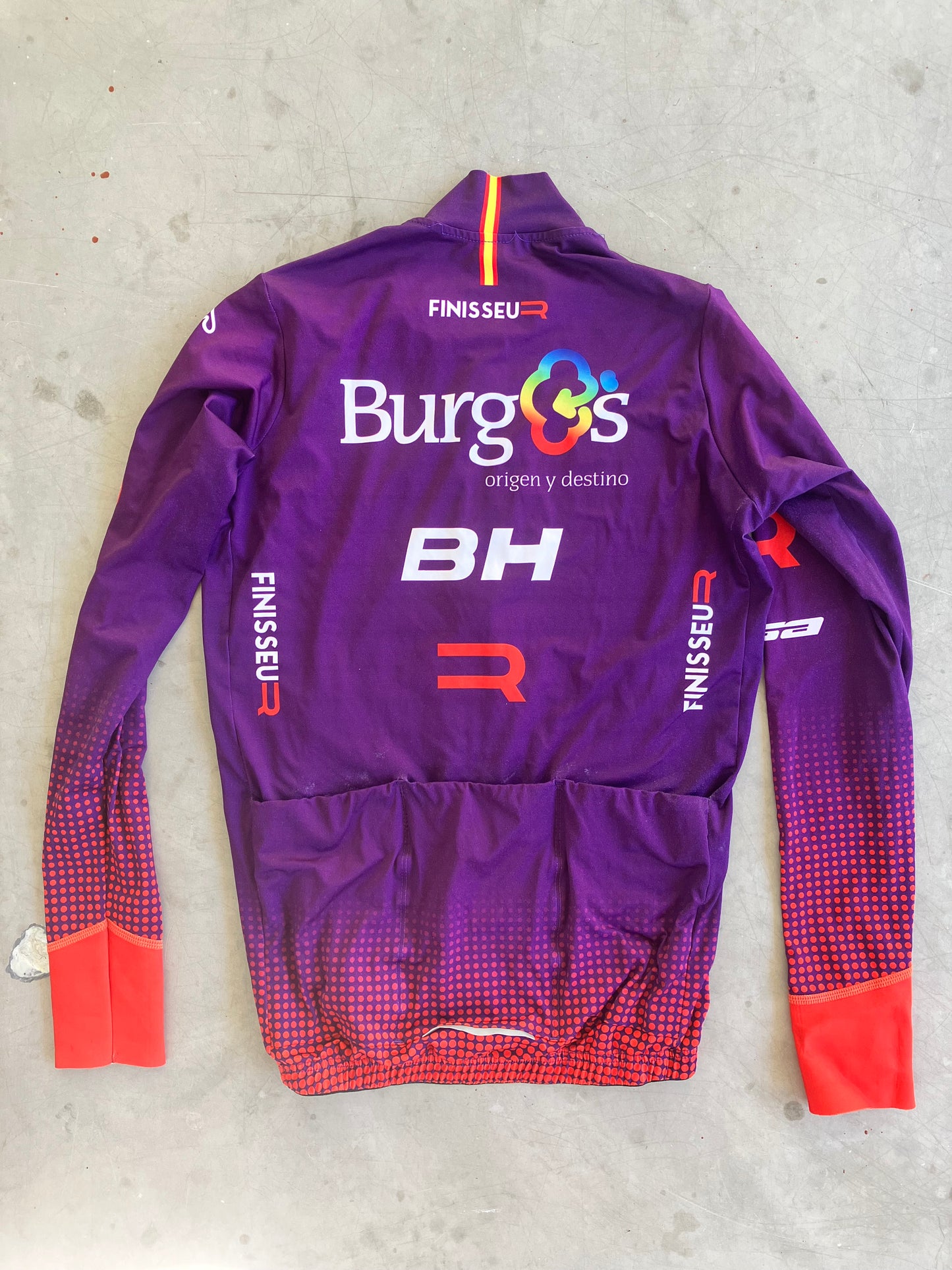 Burgos | Finisseur Long Sleeve Jersey | Purple | S | Rider-Issued Pro Team Kit