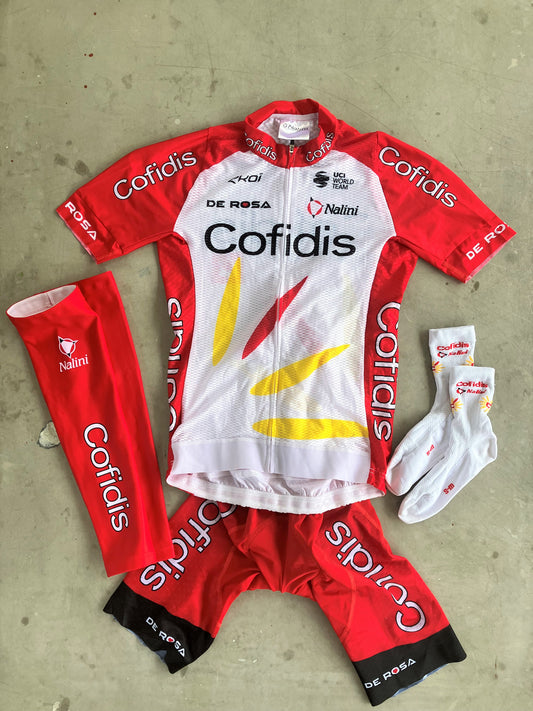 Cofidis | Nalini Bundle - Jersey, Bibs, Socks, Arm Warmers | S | Rider-Issued Pro Team Kit