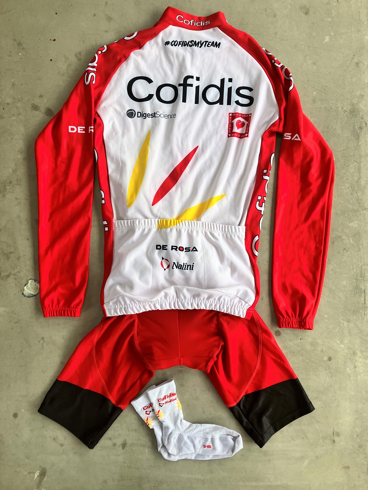 Cofidis | Nalini Winter Bundle - Thermal Jersey / Jacket, Thermal Bibs, Socks | S/M | Rider-Issued Pro Team Kit