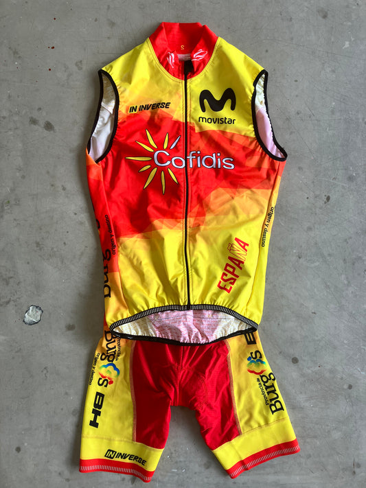 Spain National Team | Inverse Bundle - Gilet/Vest and Bibs | S | Rider-Issued Pro Team Kit