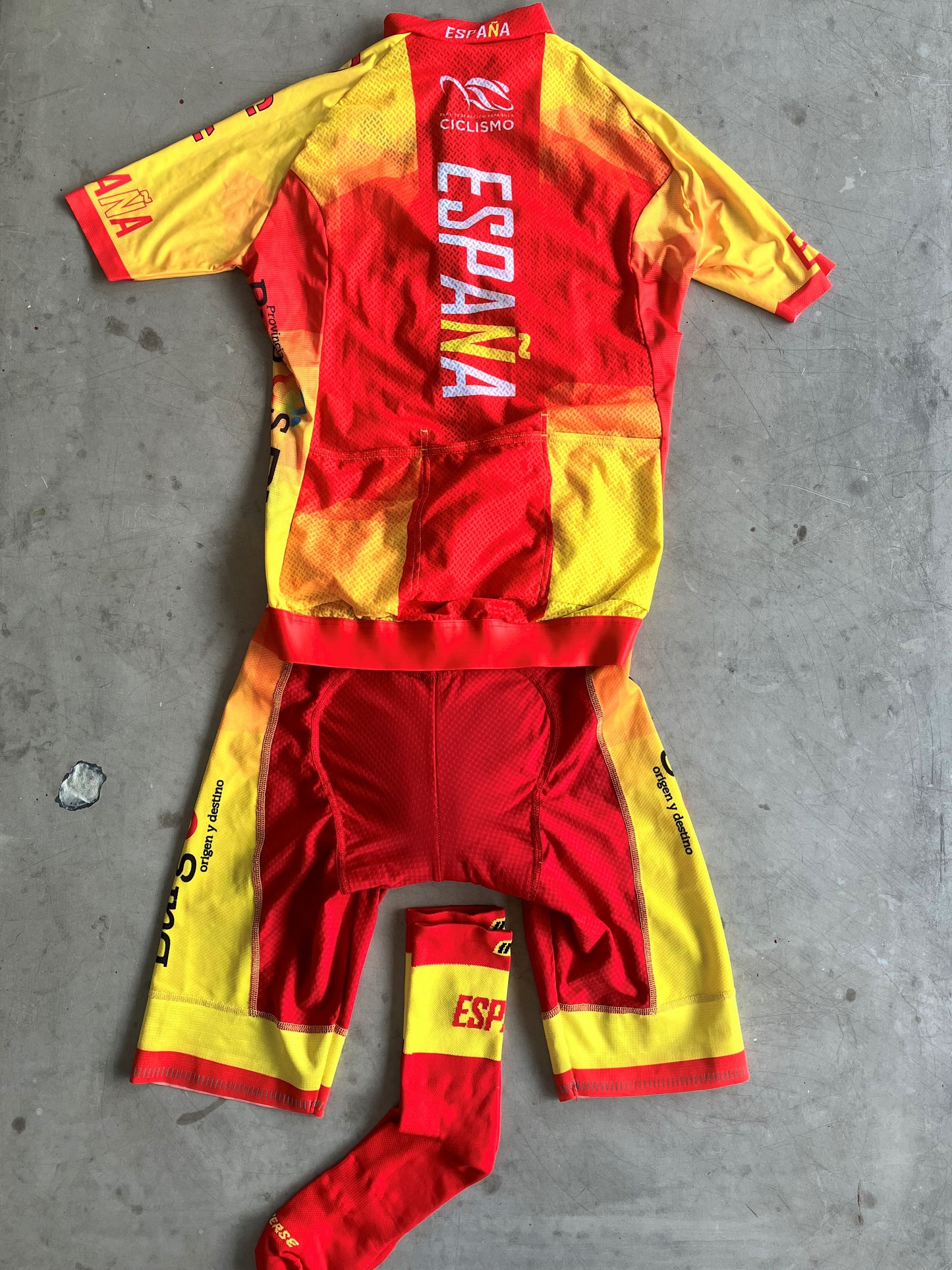 Spain National Team | Inverse Bundle - Jersey, Bibs & Socks | S | Rider-Issued Pro Team Kit