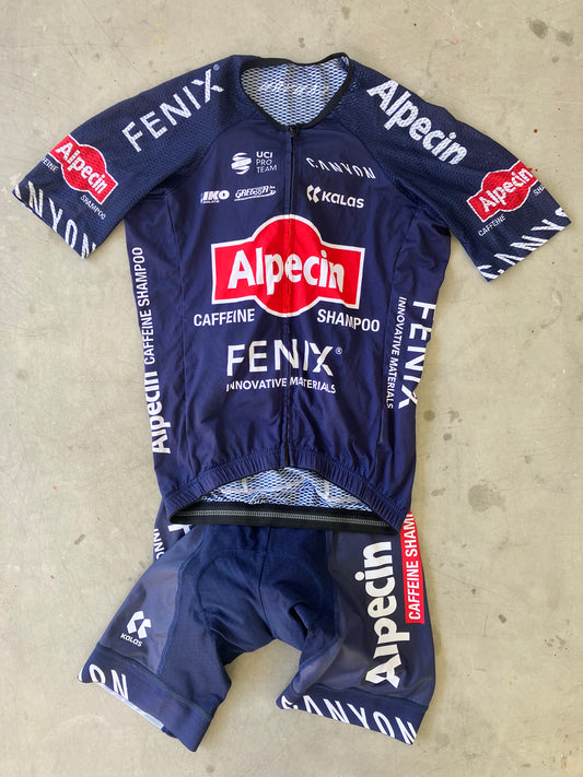 Alpecin Fenix Men | Kalas Bundle - Summer Jersey and Bib Shorts | S | Rider-Issued Pro Team Kit