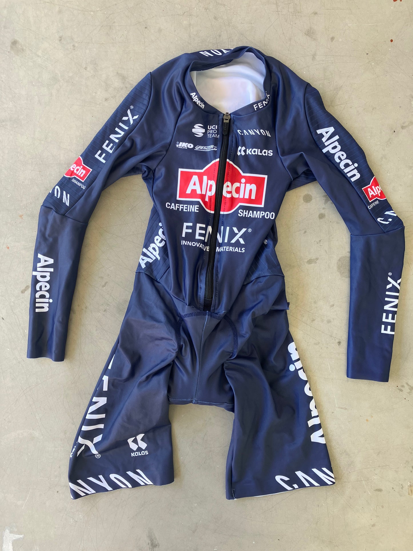 Alpecin Fenix Men | Kalas Long Sleeve TT Suit | S | Rider-Issued Pro Team Kit