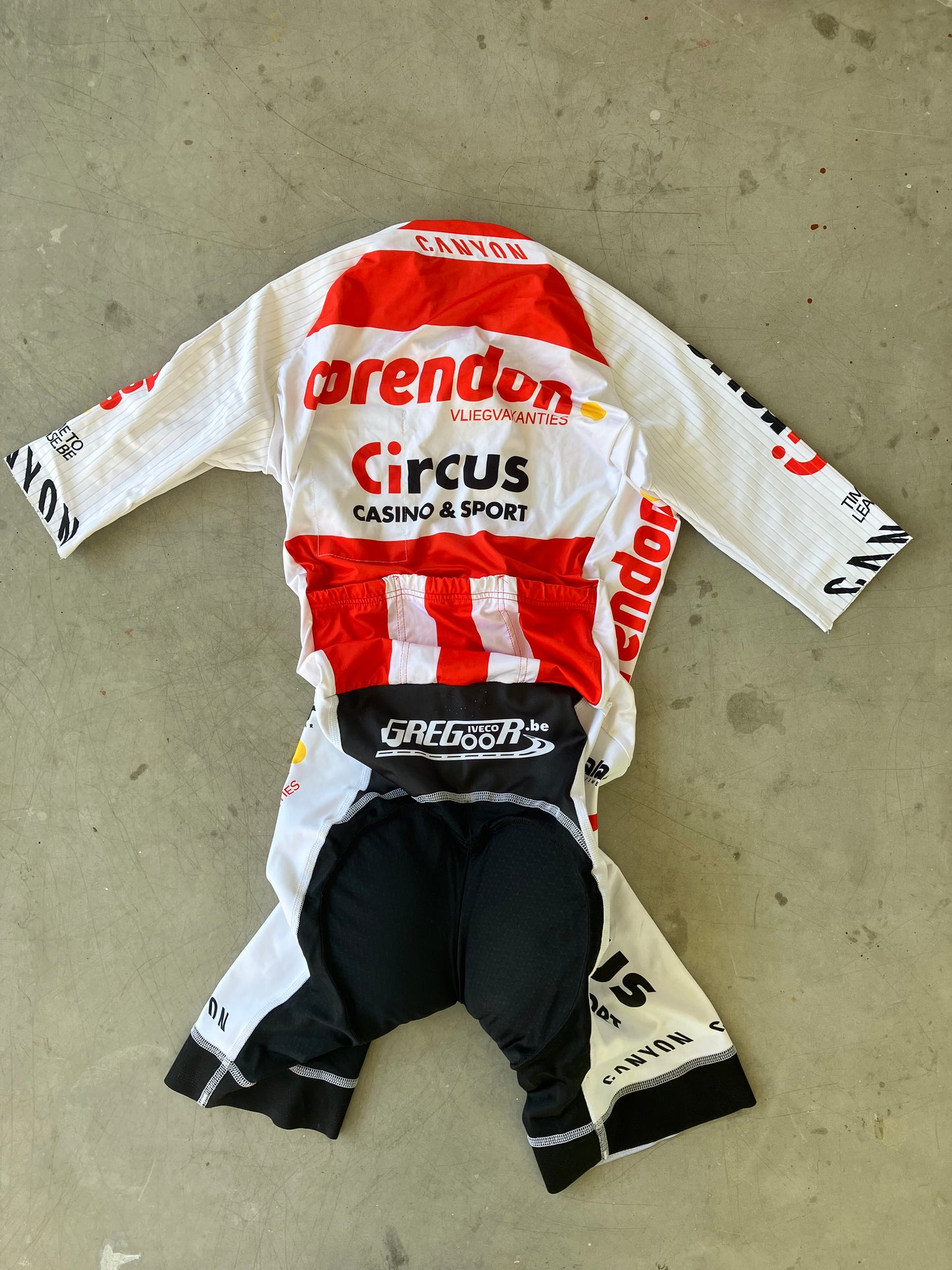 Corendon Circus | Kalas Short Sleeve Road Suit | White | S | Rider-Issued Pro Team Kit