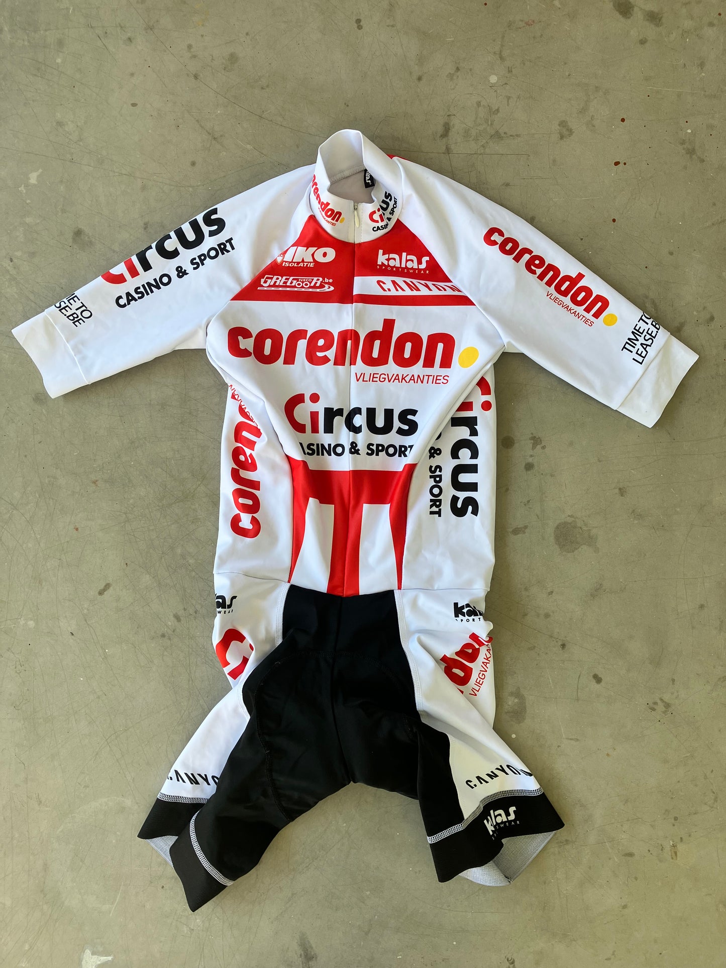 Corendon Circus | Kalas Short Sleeve TT Suit | White | S | Rider-Issued Pro Team Kit