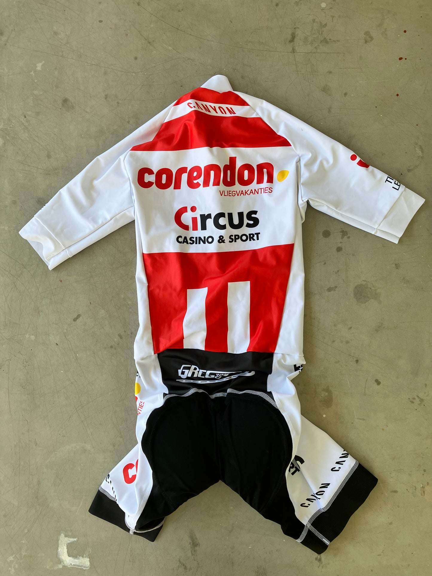 Corendon Circus | Kalas Short Sleeve TT Suit | White | S | Rider-Issued Pro Team Kit