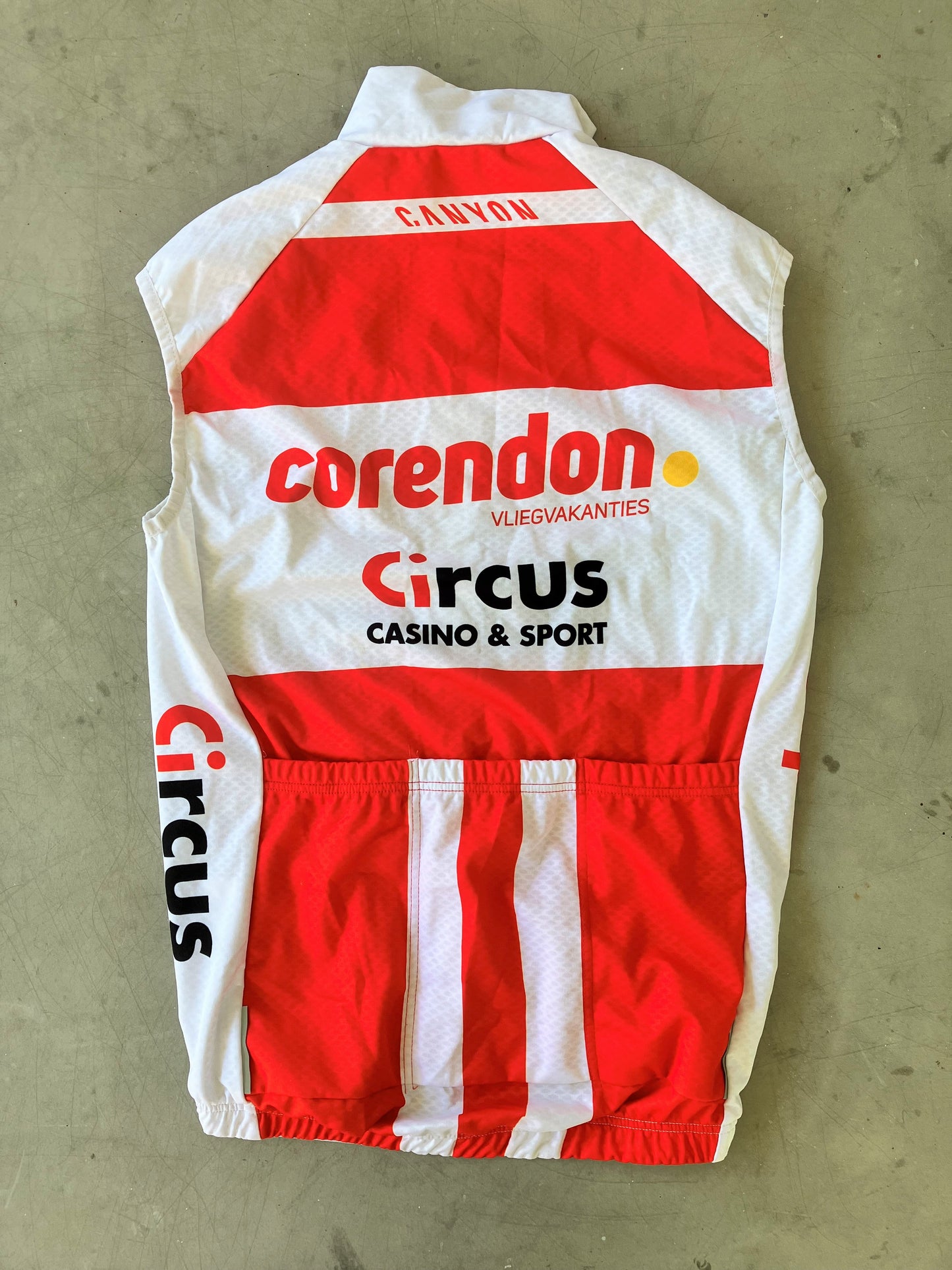 Corendon Circus | Kalas Wind Vest | White | S | Rider-Issued Pro Team Kit