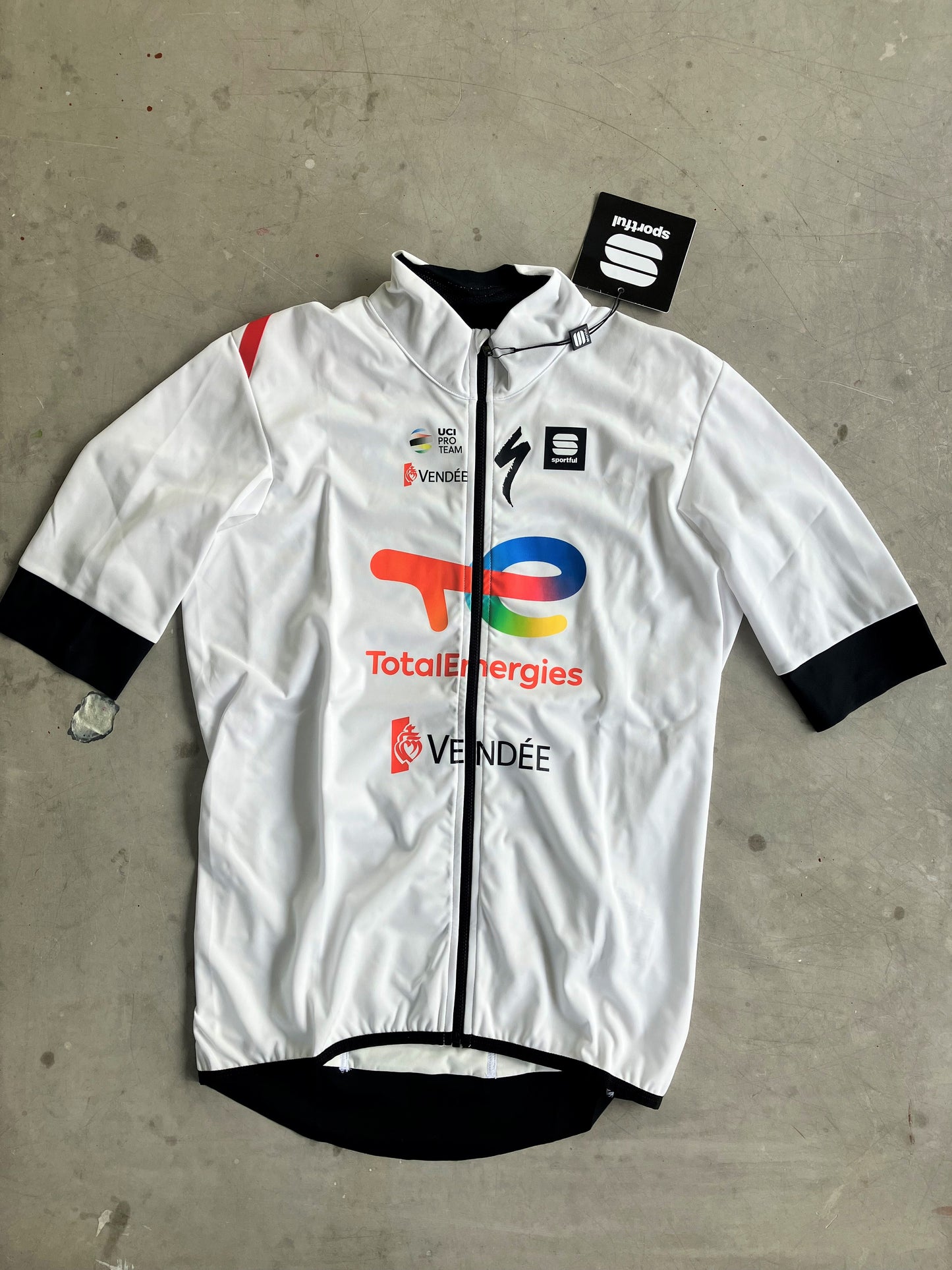 TotalEnergies | Sportful Short Sleeve Light Gabba Jersey | White | Rider-Issued Pro Team Kit