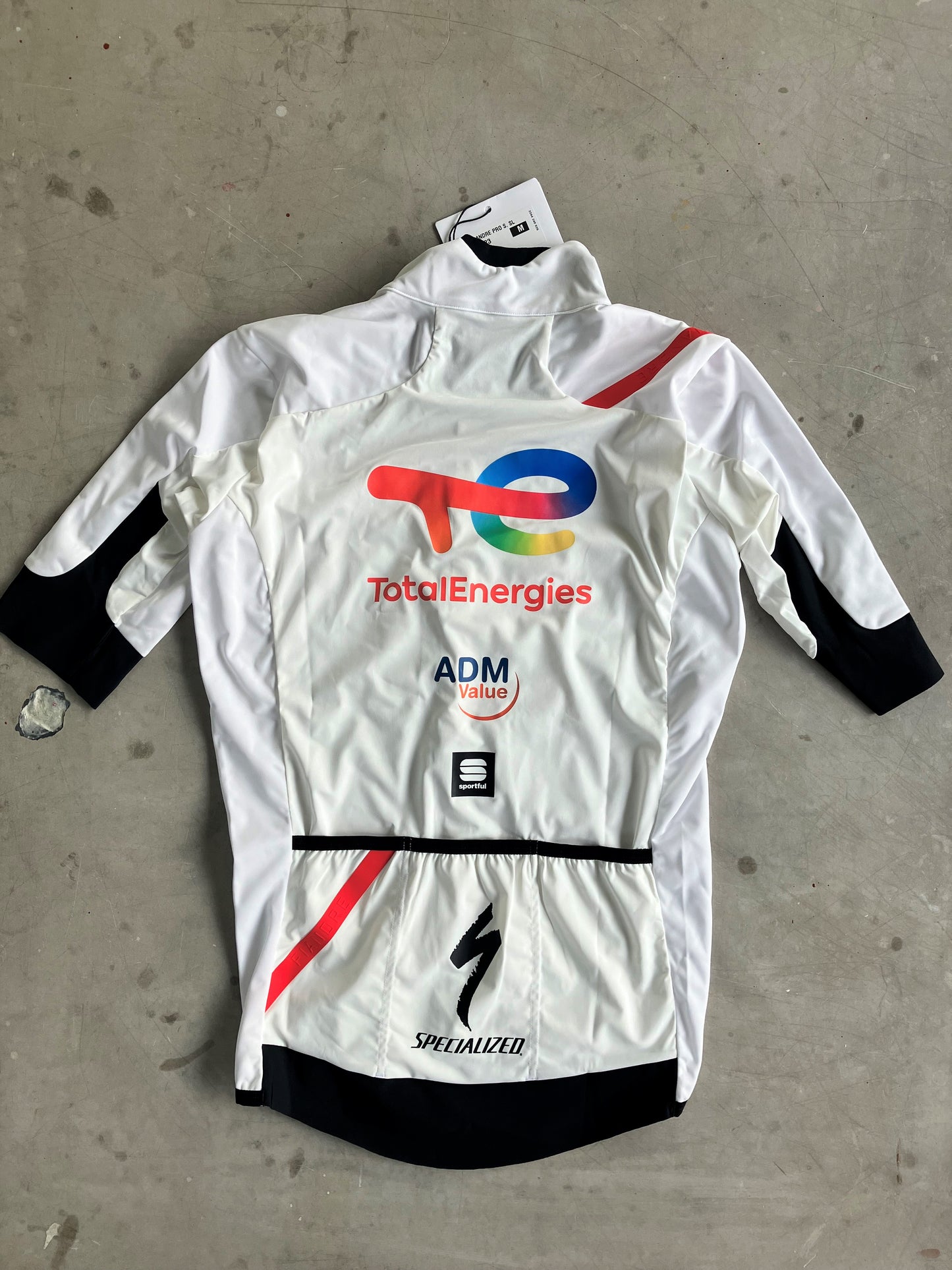 TotalEnergies | Sportful Short Sleeve Light Gabba Jersey | White | Rider-Issued Pro Team Kit