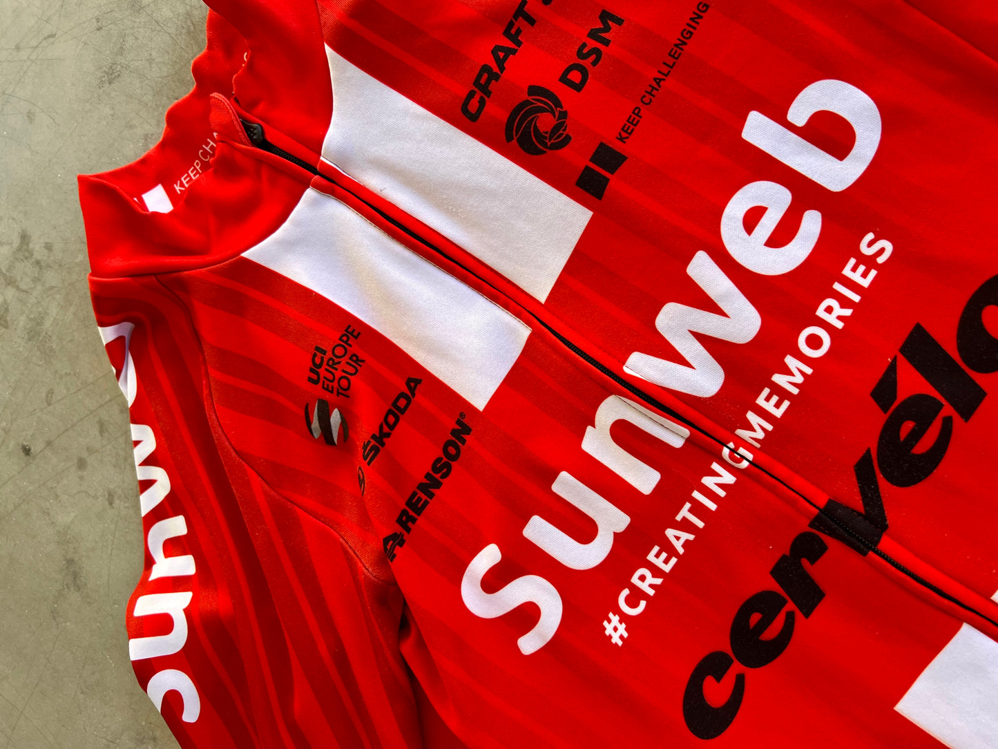 Sunweb 2020 | Craft Red Long Sleeve Winter Jersey |  Size S | Rider-Issued Pro Team Kit