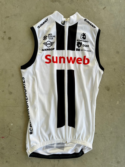 Sunweb 2020 | Craft White Wind Vest |  Size S | Rider-Issued Pro Team Kit