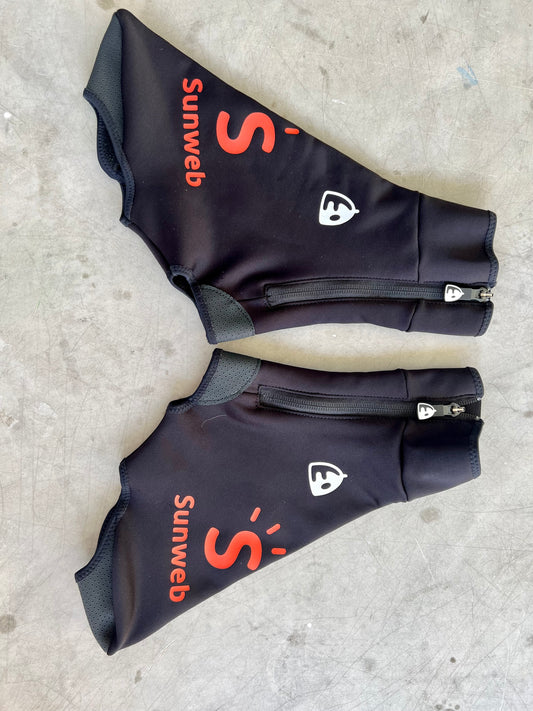 Sunweb 2020 | Etxeondo Neoprene Zip-Up Shoe Covers | Rider-Issued Pro Team Kit