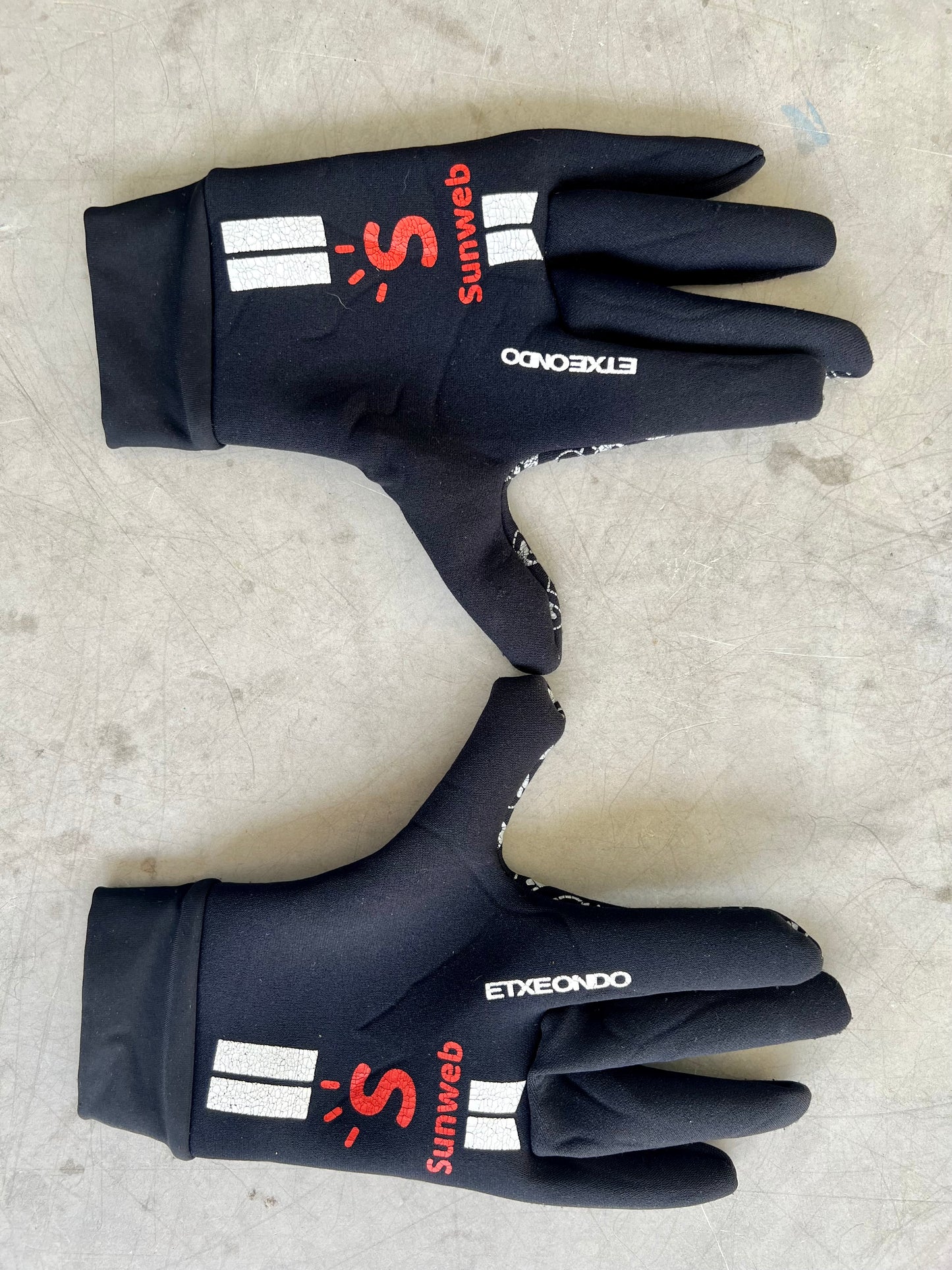 Sunweb 2020 | Craft Black Neoprene Winter Gloves | Rider-Issued Pro Team Kit