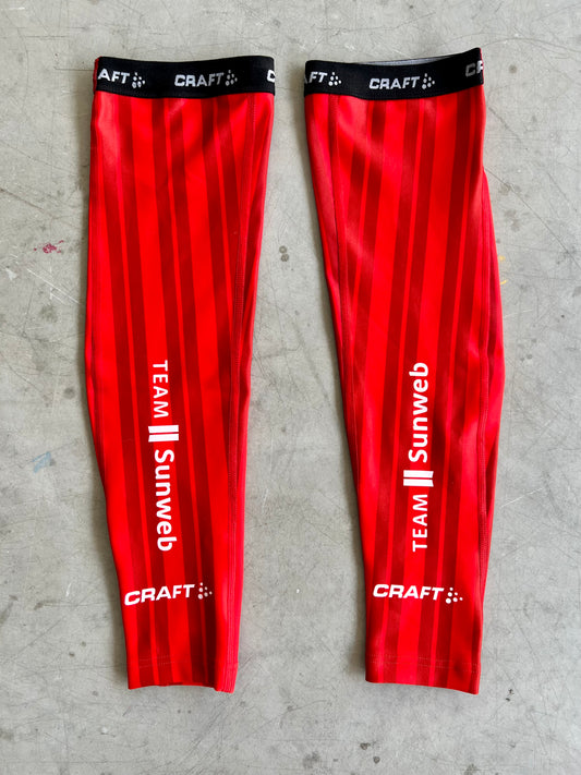 Sunweb 2020 | Craft Red Thermal Arm Warmers | Rider-Issued Pro Team Kit