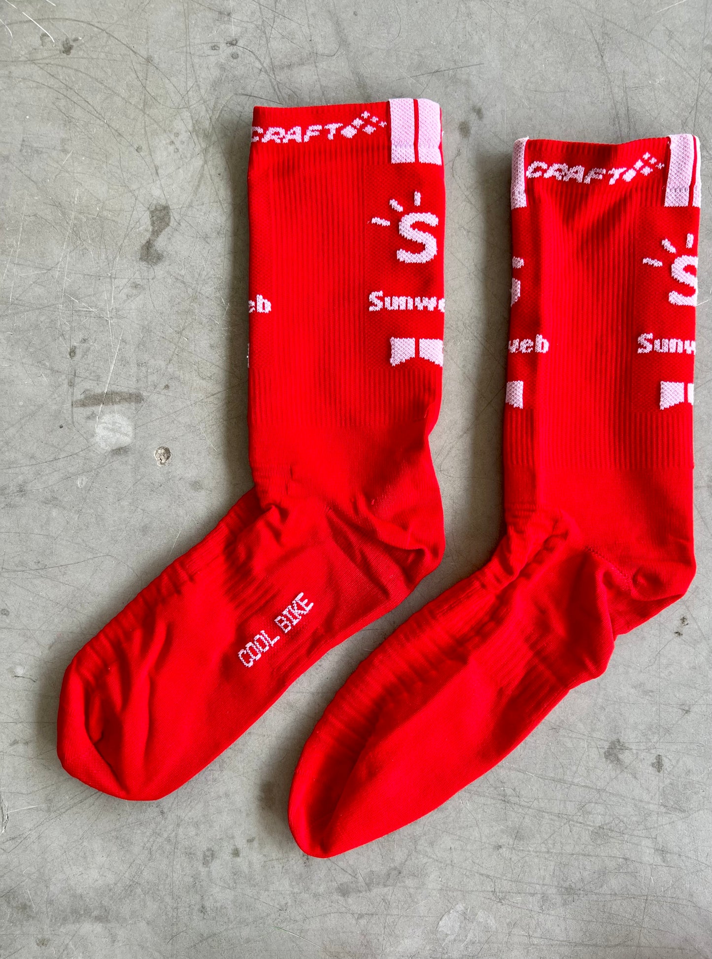 Sunweb 2020 | Craft Red Race Socks | Rider-Issued Pro Team Kit